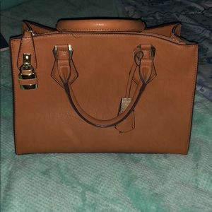 Brown leather bag